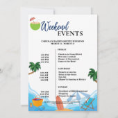 Invitation Dernière voile avant le Veil Bachelorette Party (Dos)