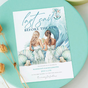 Invitation Dernière Voile avant le Veil Cruise Bachelorette