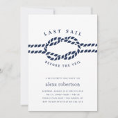 Invitation Dernière voile avant le Voile Bachelorette Invitat (Devant)