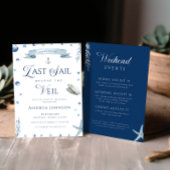 Invitation Dernière voile avant le voile d'adieu Enterrement 