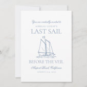 Invitation Dernière Voile Avant Le Week-End De Bachelorette V (Devant)