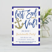 Invitation Dernière voile avant l'Invitation du Veil (Debout devant)