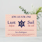 Invitation Dernière Voile Avant L'Invitation Du Voile Bachelo (Debout devant)
