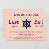 Invitation Dernière Voile Avant L'Invitation Du Voile Bachelo (Devant / Derrière)