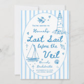 Invitation Dernière voile avant l'Itinéraire du Voile Bachelo (Devant)