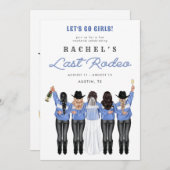 Invitation Dernières filles de rodéo à Denim (Devant / Derrière)