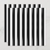 Invitation Derrière les barres - Bande noire (Ajouter une pho (Devant / Derrière)