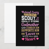 Invitation Derrière Scout se cache une marraine puissante (Devant / Derrière)