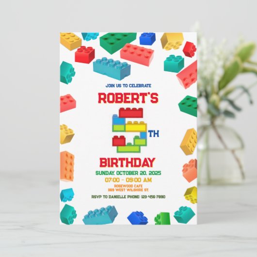 Invitation des 5e blocs, blocs de construction Ann (Debout devant)