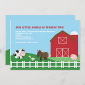 Invitation des amis de Barn Yard (Devant / Derrière)