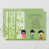 Invitation des amis de Kokeshi (Devant / Derrière)