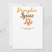 Invitation des amis et de la famille de l'automne (Dos)