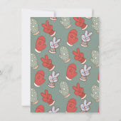 Invitation des amis Noël Hippie Père Noël Party (Dos)