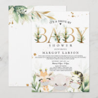 Des animaux verts Gold Safari conduisent par Baby
