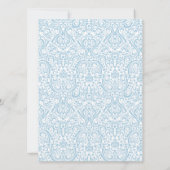 Invitation des anneaux de Mariage de dentelle (Dos)