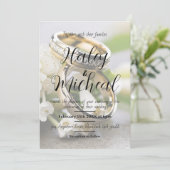 Invitation des anneaux de mariage élégants et mode (Debout devant)