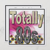 Invitation des années 80 (Devant / Derrière)