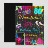 Invitation des années 80, Invitation photo Retour  (Devant / Derrière)