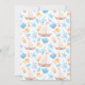 invitation des anniversaires de enfants nautiques (Dos)