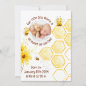 Invitation Des Annonces De Naissance Aussi Douces Que Peuvent (Devant)