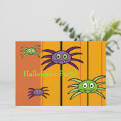 Invitation des araignées de la fête d'Halloween (Debout devant)