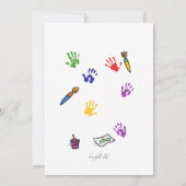 Invitation des arts de l'enfant (Dos)