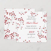 Invitation des baies d'hiver Sq.Blanc (Devant / Derrière)