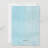 Invitation des ballons d'aquarelle (Dos)