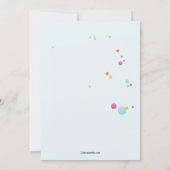 Invitation des ballons de fête (Dos)