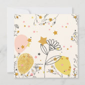 Invitation des ballons de fête (Dos)