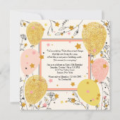 Invitation des ballons de fête (Devant)