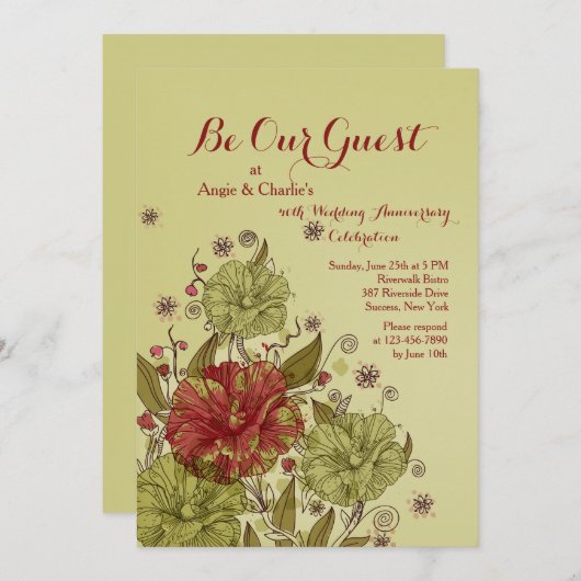 Invitation des Beautés Rustiques (Devant / Derrière)