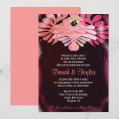 Invitation des bébés juifs baptisés Doves jumelles (Devant / Derrière)