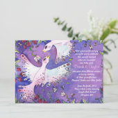 Invitation des bébés juifs baptisés Doves jumelles (Debout devant)