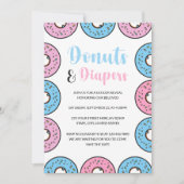 Invitation Des beignes et des dessinateurs aspergent la révél (Devant)