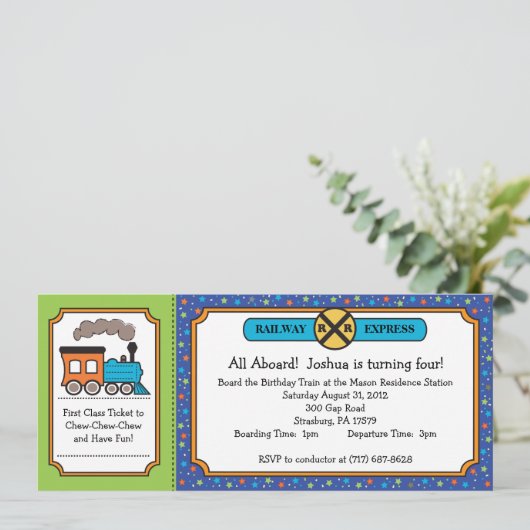 Invitation des billets de train - Dino Thomas Colo (Debout devant)