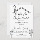 Invitation Des Boissons De Fête De Réchauffement Sont À La Ma (Devant)