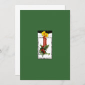 Invitation des bougies de Noël (Devant / Derrière)