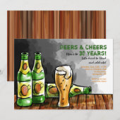 Invitation des Bouteilles de Bière (Devant / Derrière)