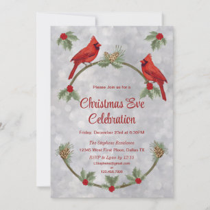 Invitation des cardinaux d'hiver et de la fête des