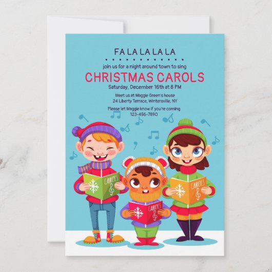 Invitation des chanteurs de Noël (Devant)