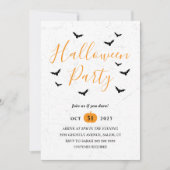 Invitation des chauves-souris de la fête d'Hallowe (Devant)