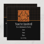 Invitation des Citrouilles de nuit Starry (Devant / Derrière)