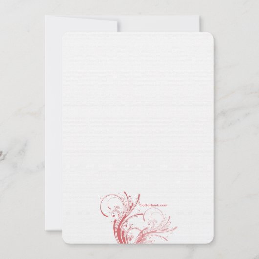 Invitation des Coeurs de Saint-Valentin (Dos)