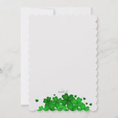 Invitation des coeurs et des Shamrocks (Dos)