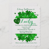 Invitation des coeurs et des Shamrocks (Devant / Derrière)