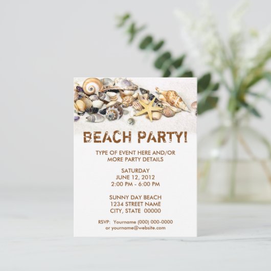 Invitation des coquillages (Debout devant)