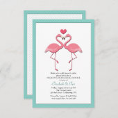 Invitation Des couples de Flamant rose vous sélectionnez (Devant / Derrière)