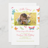 Invitation des critères de printemps (Devant / Derrière)