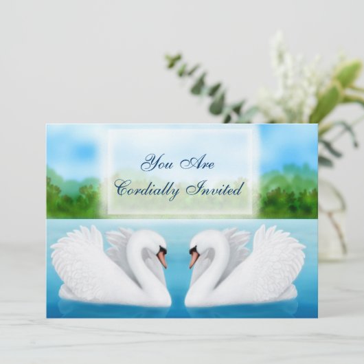 Invitation des cygnes Inséparables (Debout devant)